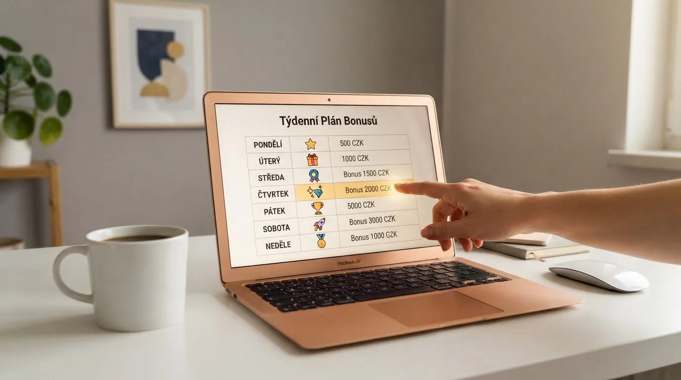 Přehled typů týdenních bonusových akcí pro již registrované hráče v českých online casinech